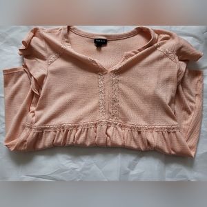 Torrid Coral Babydoll shirt